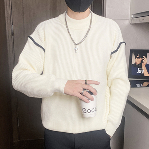 M8309-特P58毛衣男打底衫内搭线衣秋冬季新款痞帅气针织衫图片