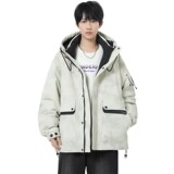 79010-特P268连帽羽绒服男冬季新款潮牌帅气加厚青少年工装外套，男装羽绒服，电商D310B