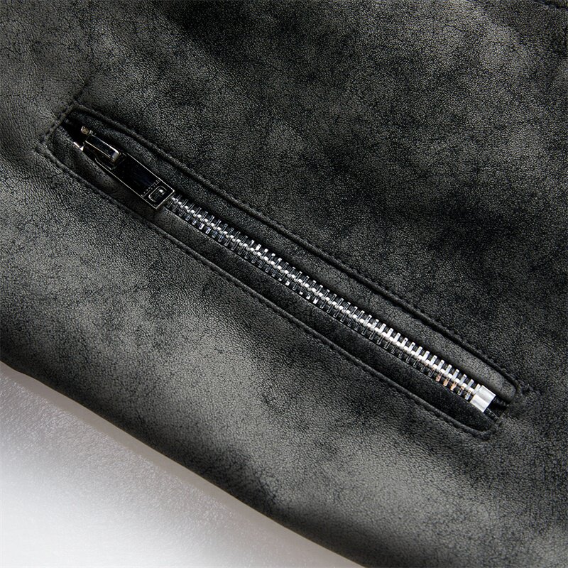 JK897-P100轻熟风机车皮衣外套男秋冬韩版西装领休闲pu皮夹克潮,男装皮衣,电商D310B