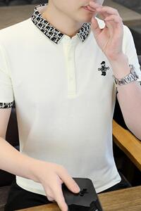 84039-P40春秋新款短袖T恤男休闲打底衫图片