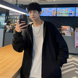 光板二开GSY9916-特P33开衫卫衣男士春秋款宽松休闲连帽男生外套，男装卫衣，电商D310B