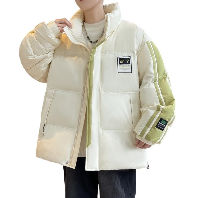 79008-特P248立领羽绒服男短款冬季潮牌痞帅青少年学生加厚外套,男装羽绒服,电商D310B