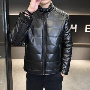 68707-P115pu皮棉衣男士冬季加厚棉服韩版机车皮夹克外套冬装图片