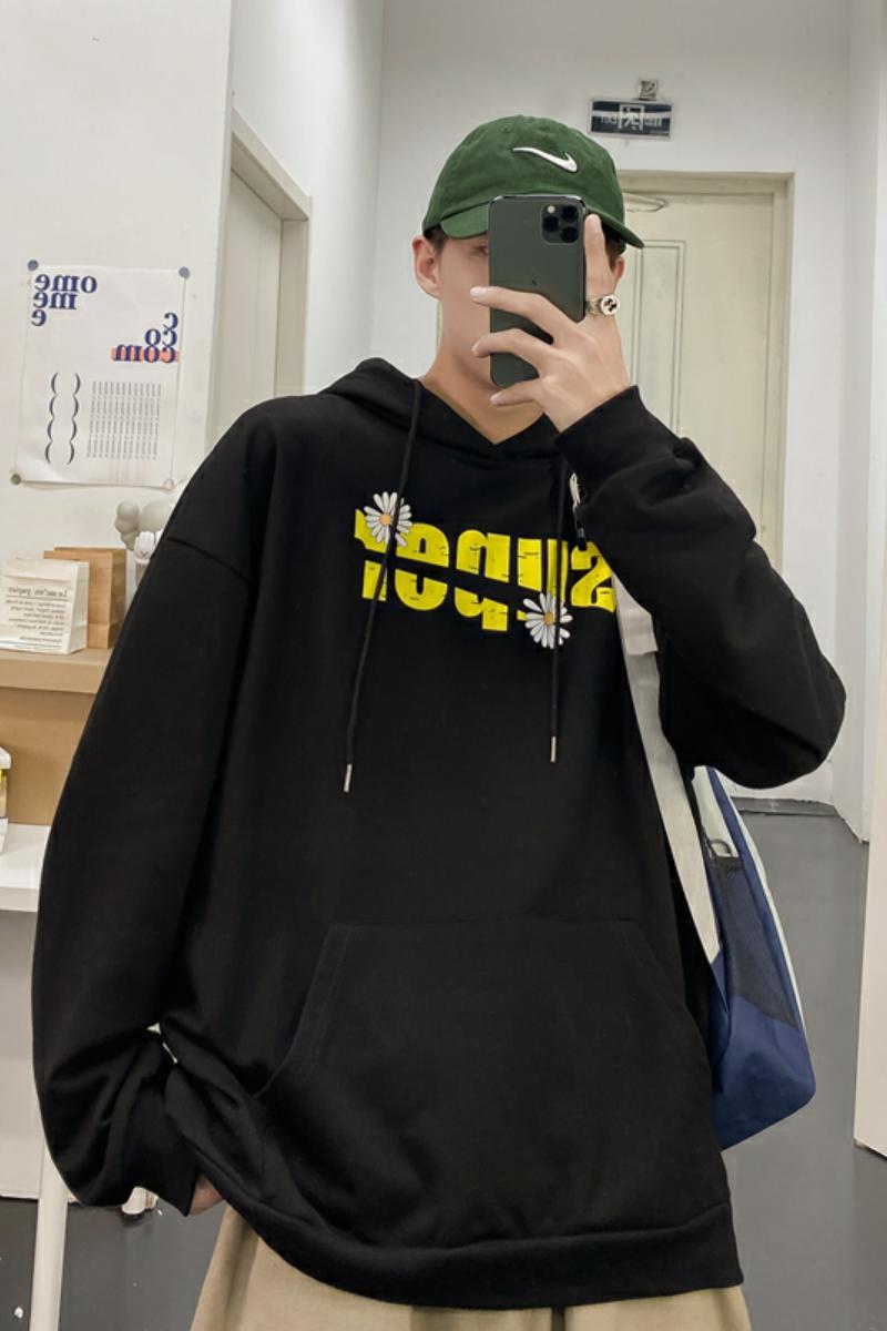 8556连帽卫衣男秋季潮流百搭宽松上衣服港风潮牌美式街头印花,男装卫衣,电商D310（原电商305）