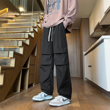 纯色二开GSY009-特P40美式工装裤子男生休闲裤伞兵阔腿宽松长裤，男装休闲裤，电商D310B