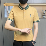 PL3067-特P35社会小伙翻领短袖t恤男潮牌POLO衫韩版修身潮流，男装Polo衫，电商D310B