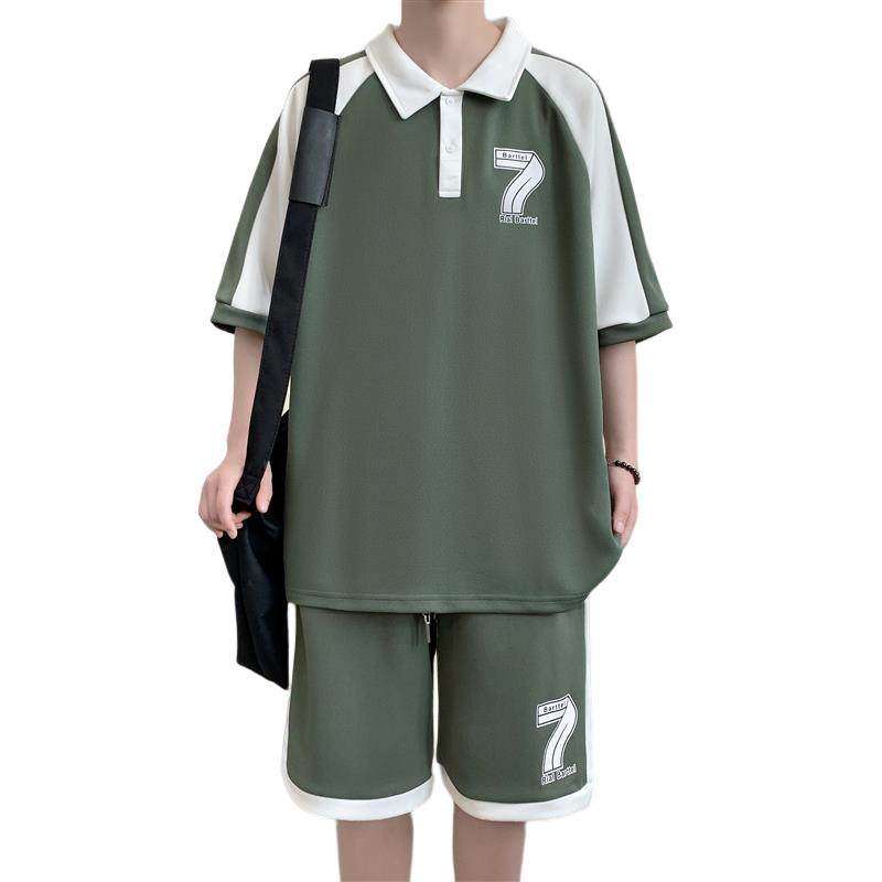 TZ23637-特P58夏季短袖T恤男套装休闲两件套,男装T恤,电商D310B
