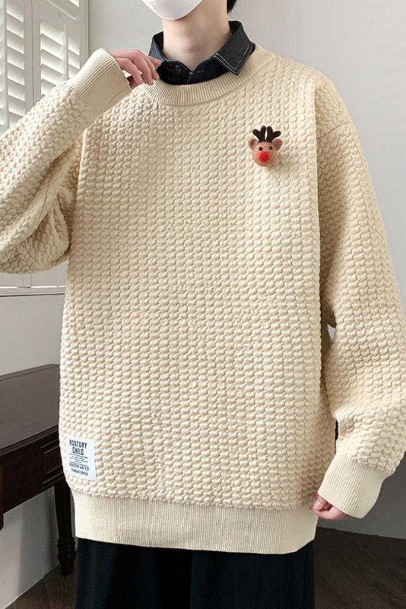 76238-P72秋冬新款休闲毛衣男长袖针织衫港风宽松毛衣打底衫,男装针织衫/毛衣,电商D310B