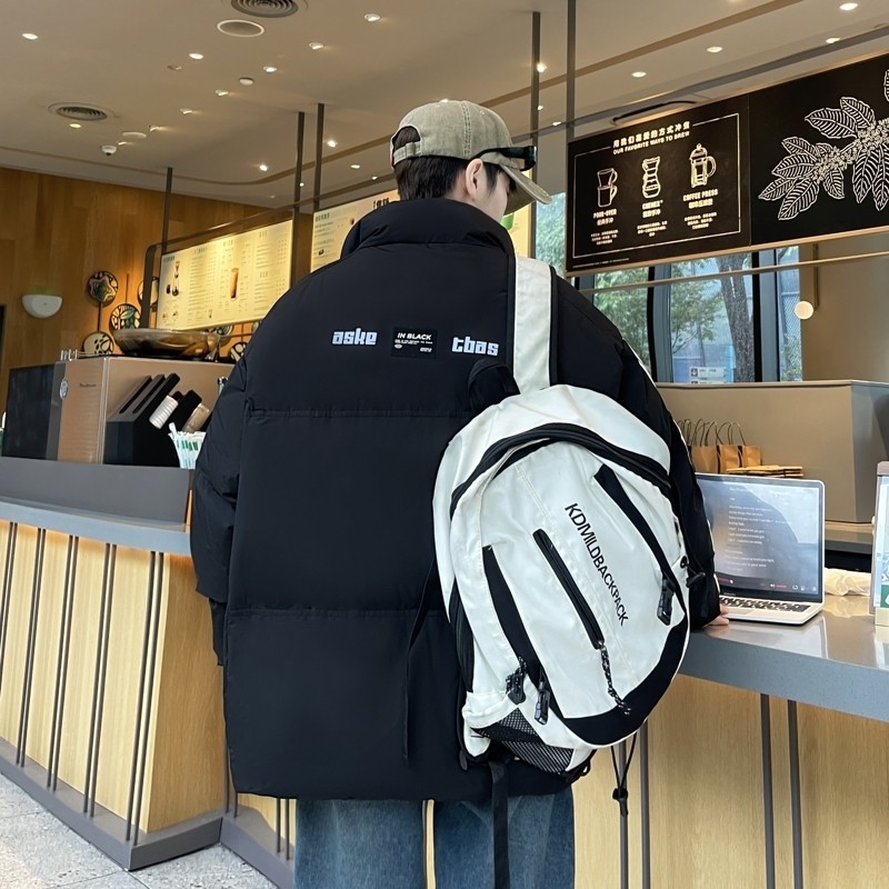 79008-特P248立领羽绒服男短款冬季潮牌痞帅青少年学生加厚外套,男装羽绒服,电商D310B