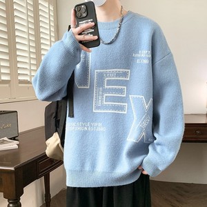 84719-P60秋冬休闲圆领毛衣男针织打底衫图片