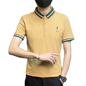 PL3067-特P35短袖t恤男士休闲翻领夏季薄款polo衫男翻领商务体恤图片