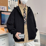 光板二开GSY9916-特P33开衫卫衣男士春秋款宽松休闲连帽男生外套，男装卫衣，电商D310B
