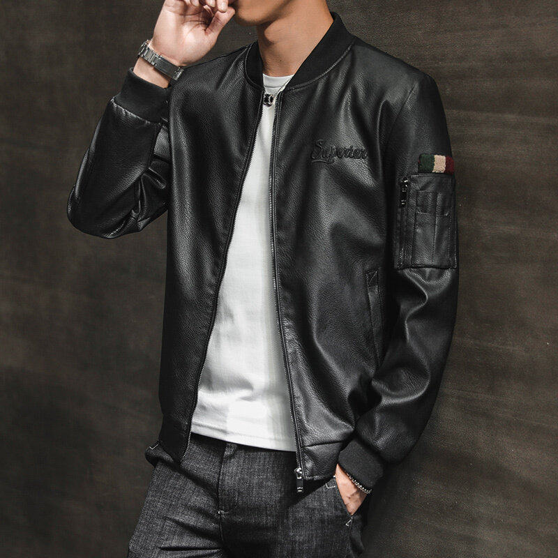 J新款秋冬男装加厚夹克外套,男装皮衣,电商D310（原电商305）