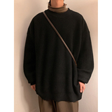M869-特P50纯色毛衣男ins韩版潮港风日系宽松百搭潮流灰色针织衫，男装针织衫/毛衣，电商D310B