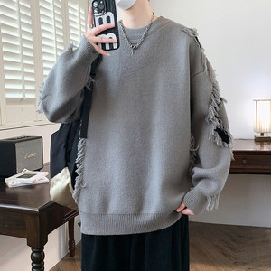 84660-P60秋冬新款休闲毛衣男长袖针织衫图片