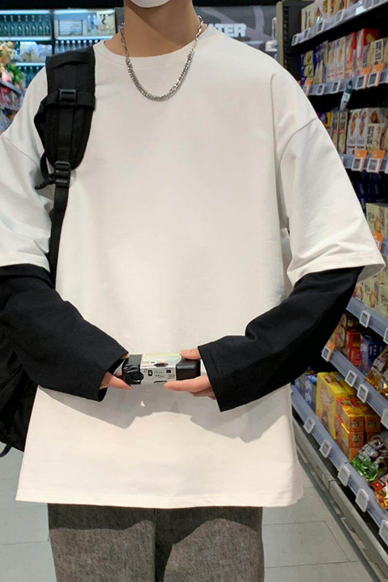 8521-P40圆领卫衣男春季ins潮牌港风外套设计感春秋潮流宽松,男装卫衣,电商D310（原电商305）