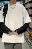 8521-P40圆领卫衣男春季ins潮牌港风外套设计感春秋潮流宽松，男装卫衣，电商D310（原电商305）