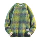84778-P65美式复古条纹毛衣外套男女秋冬季潮牌百搭情侣宽松保暖，男装针织衫/毛衣，电商D310B