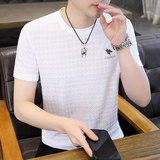 84155-P28欧货男夏季t恤男士圆领半袖打底衫刺绣印花短袖大码，男装T恤，电商D310B