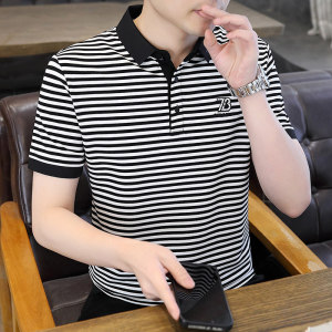 84044-P40 春秋新款短袖T恤男休闲打底衫图片