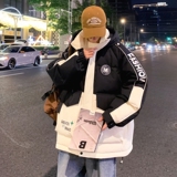 79003-P235港风羽绒服学生宽松百搭冬季潮男女情侣装面包服，男装羽绒服，电商D310B
