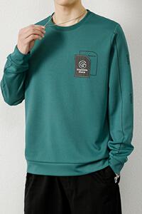 83208-P30日系卫衣男春秋款圆领内衬打底衫长袖T恤潮牌外套图片