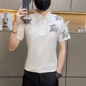 PL024-P35控55短袖polo衫男士夏季潮流半袖上衣服冰爽棉翻领半袖T
