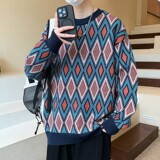 84730-P65秋冬休闲圆领毛衣男针织打底衫，男装针织衫/毛衣，电商D310B