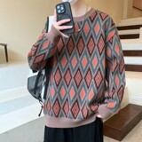 84730-P65秋冬休闲圆领毛衣男针织打底衫，男装针织衫/毛衣，电商D310B