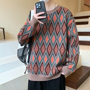 84730-P65秋冬休闲圆领毛衣男针织打底衫图片