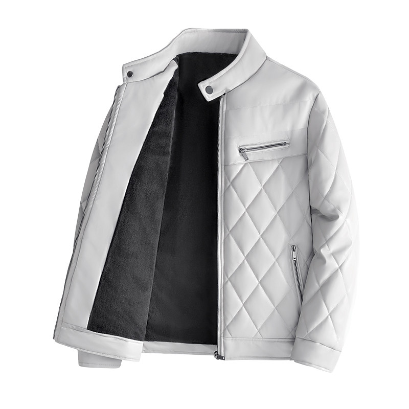 68708-P115pu皮棉衣男士冬季加厚棉服韩版机车皮夹克外套冬装,男装皮衣,电商D310B