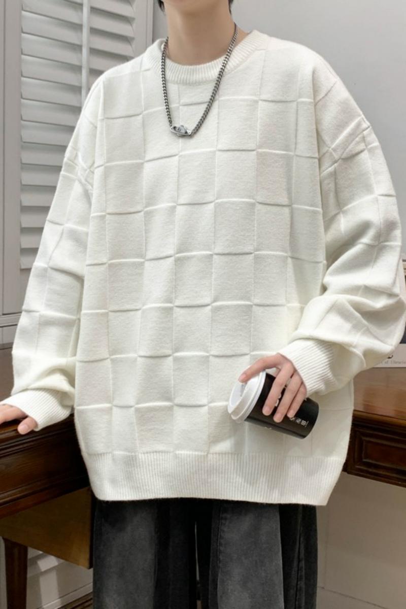 78563-P60秋冬新款休闲毛衣男长袖针织衫港风宽松毛衣打底衫,男装针织衫/毛衣,电商D310B