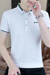 83031-P40新款翻领T恤男休闲短袖图片