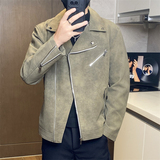 JK898-P100男士皮衣外套韩版潮流修身机车服加绒夹克男装上衣服，男装皮衣，电商D310B