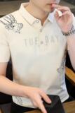 84020-P35春秋新款短袖T恤男休闲打底衫男士修身衫商务休闲，男装T恤，电商D310B