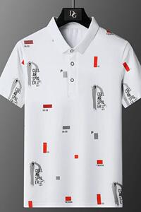 72806-P35夏季翻领短袖衫T恤男图片