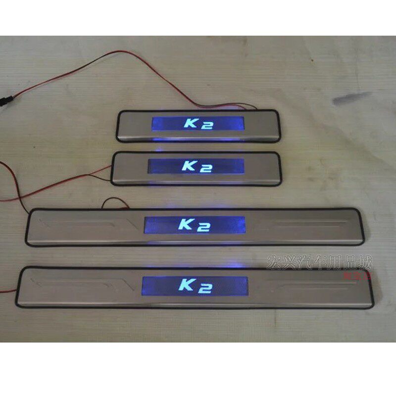 适用于老款11 12 13 14 15 16款起亚K2 K5带灯迎宾踏板 门槛条led