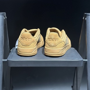 adidas阿迪达斯ENTRAP男子运动休闲鞋翻毛皮小麦黄板鞋KJ6984