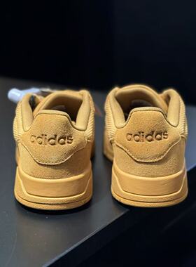 Adidas/阿迪达斯2026秋冬款男子黄色系带复古耐磨低帮板鞋KJ6984