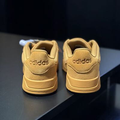 Adidas/阿迪达斯2026秋冬款男子黄色系带复古耐磨低帮板鞋KJ6984