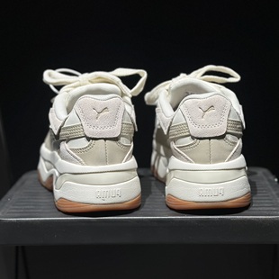 Puma彪马秋冬米色厚底增高休闲鞋女系带百搭运动鞋防滑舒适老爹鞋