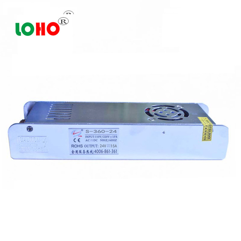 24V12V360W长条直流电源开关 12V30W小体积led柜台灯带电源开关