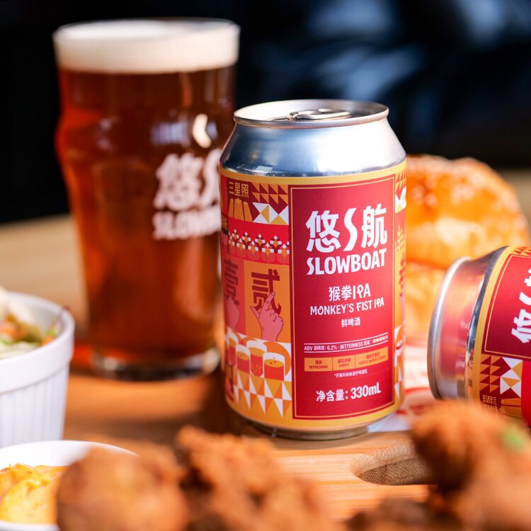 悠航啤酒slowboat猴拳ipa精酿啤酒国产ipa优航啤酒330ml包邮