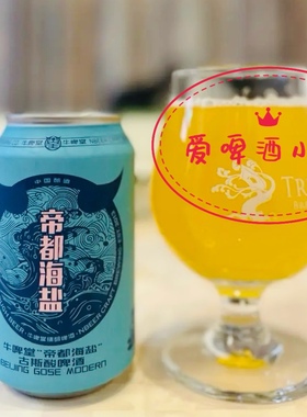 国产精酿Nbeer 牛啤堂 帝都海盐啤酒 GOSE古斯330ml听装包邮