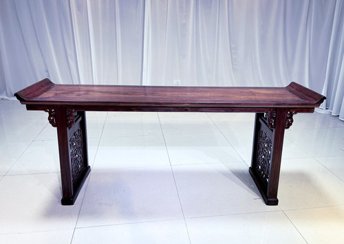 红木家具海南黄花梨条案降香黄檀雕花玄关桌中式仿古实木香案别墅