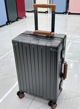 领士高颜值行李箱登机箱大容量拉杆箱24寸抗摔旅行箱出差密码箱
