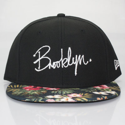 brooklyn snapback cap 布鲁克林拼花帽檐棒球帽