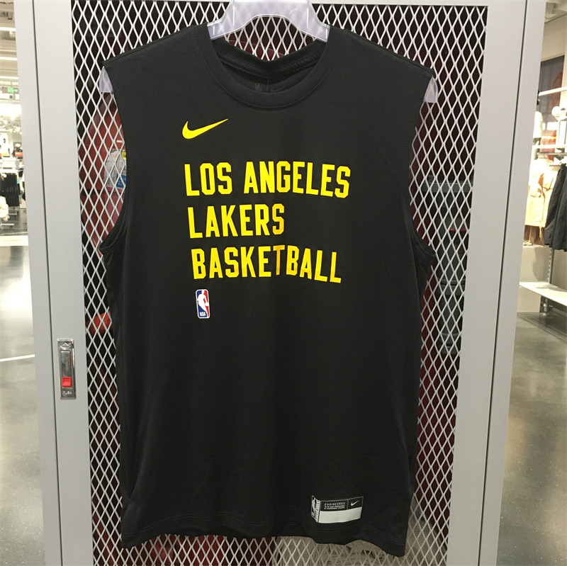 Nike耐克洛杉矶湖人队篮球训练T恤无袖背心HF7458-010 HF1964-504