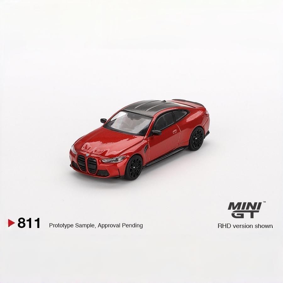 MINIGT 1:64 宝马M4 竞技版橙色 盒装 合金汽车模型收藏811