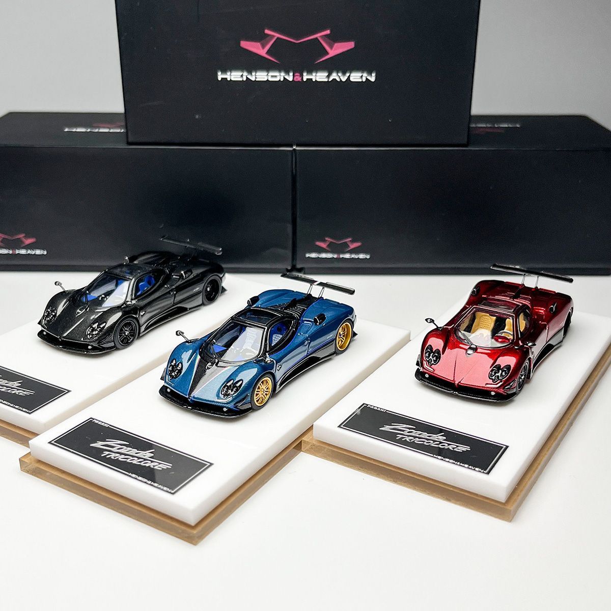 HH 1:64 帕加尼 宗塔Zonda 花雅Huayra Tricolore 合金汽车模型